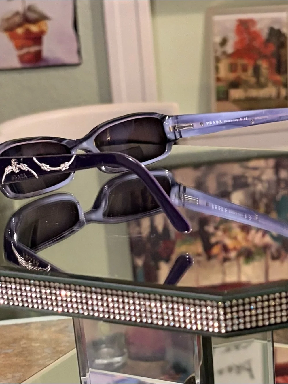 RARE PRADA  AUTHENTIC EYEGLASSES VPR 15 L 7ON-101
